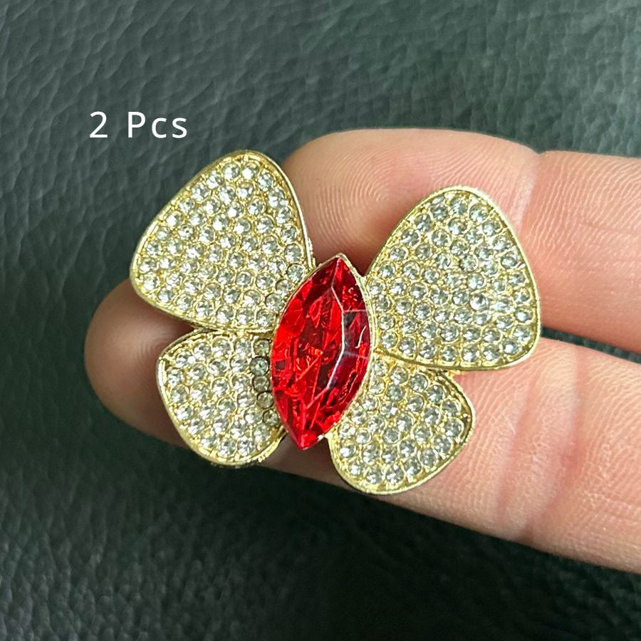 Luxury Butterfly Brooches with Diamonds for Women Elegant Jewelry Accessories