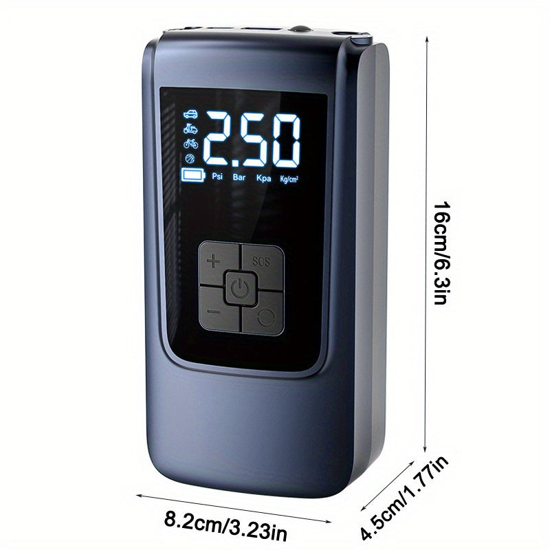 Cordless Digital Air Pump Portable Tire Inflator Up to 150 PSI USB Rechargeable