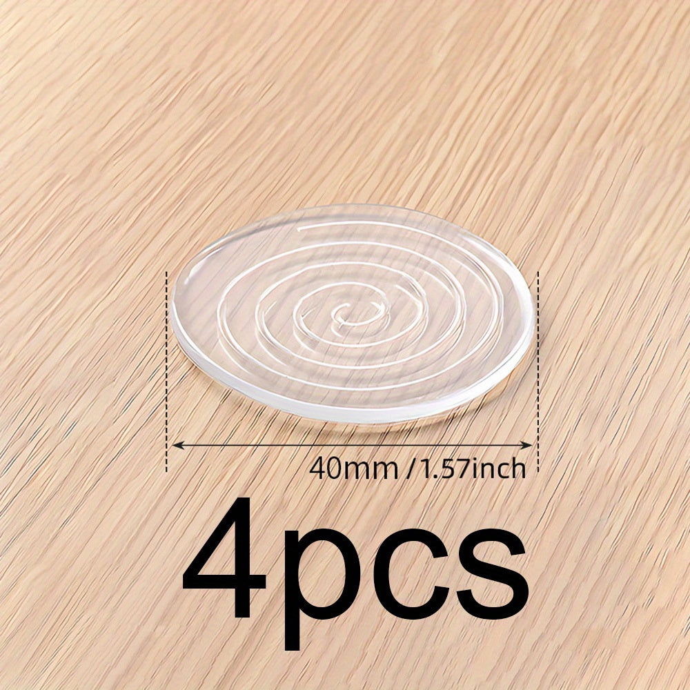 4 yoki 8 dona Shaffof Silikon Mebel Oyoq Padlari - Stol oyoqlari, Divan oyoqlari, Yotoq oyoqlari uchun ideal. Ushbu PU yopishqoq varaqalar jim, sirpanmas yechimni taqdim etadi. Yuvilishi mumkin bo'lgan padlar tozalash va parvarish qilish uchun oson.
