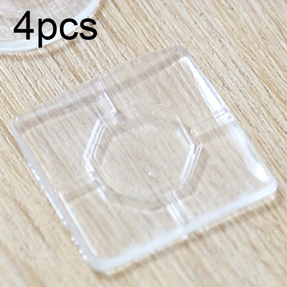 4 yoki 8 dona Shaffof Silikon Mebel Oyoq Padlari - Stol oyoqlari, Divan oyoqlari, Yotoq oyoqlari uchun ideal. Ushbu PU yopishqoq varaqalar jim, sirpanmas yechimni taqdim etadi. Yuvilishi mumkin bo'lgan padlar tozalash va parvarish qilish uchun oson.