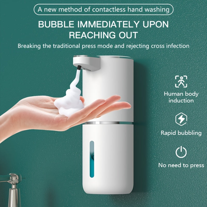 Touchless Automatic Soap Dispenser Rechargeable USB Foaming Hand Wash Machine for Bathroom Kitchen