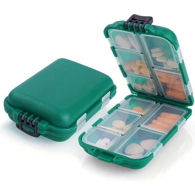 Portable Pill Organizer Moisture-Proof Travel Medication Case Waterproof Weekly Capsule Container Large Capacity