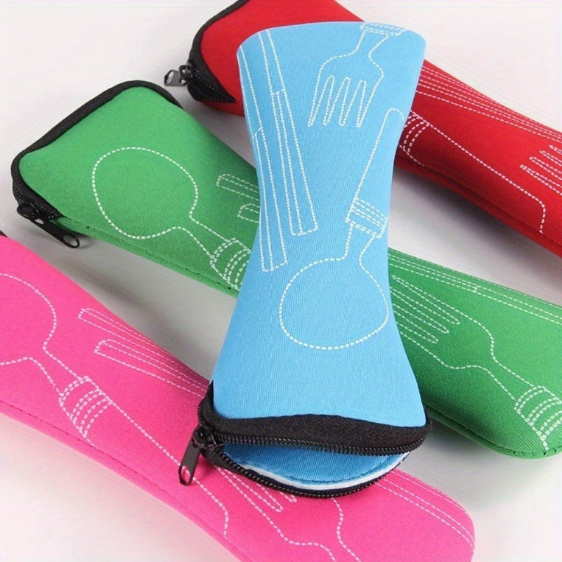 Durable Portable Utensil Pouch Leak-Proof Rust-Resistant for Camping Picnics Office