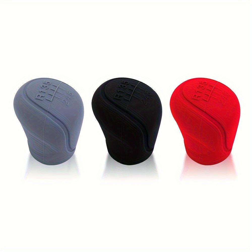 Universal Silicone Gear Shift Knob Cover for Manual Cars Anti-Slip Grip