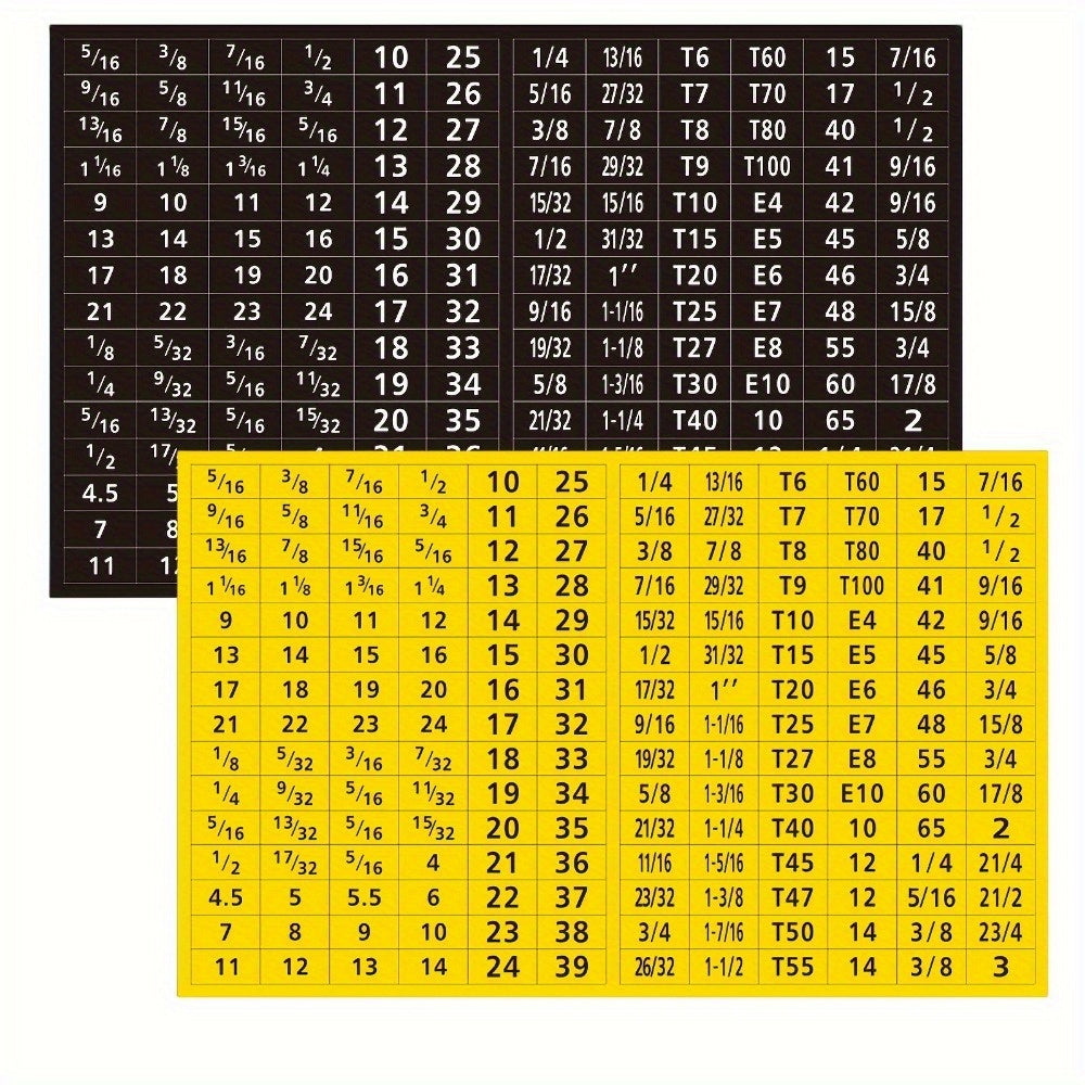 Conjunto de etiquetas para enchufes mecánicos, 360 hojas, organización e identificación de caja de herramientas