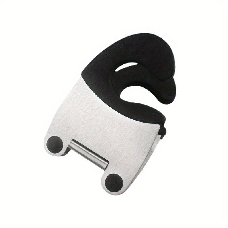 Bir yoki Ikki Dona Noxush Po'latdan Qilingan Qozon va Qoshqich Tutgichlar To'plami, Qoshqichni Qizitishdan Himoya Qiluvchi Silikon Qozon Tutgichi - Oshxona Aksessuarlar Ta'minoti