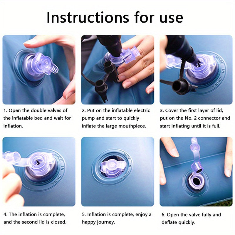 Self-Inflating PVC Air Mattress for Vehicle Rear Seat Single Person Travel