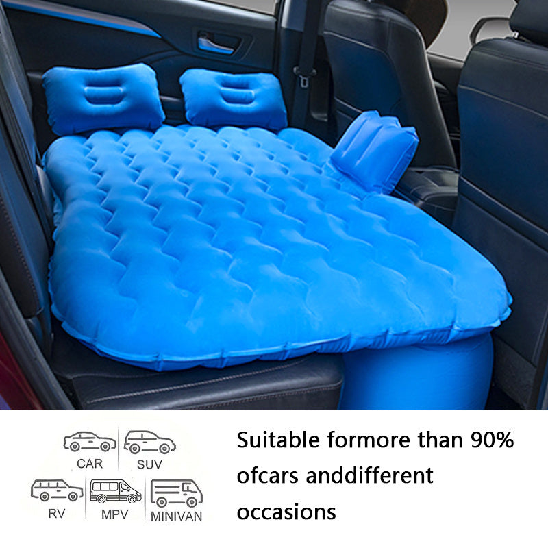 Self-Inflating PVC Air Mattress for Vehicle Rear Seat Single Person Travel