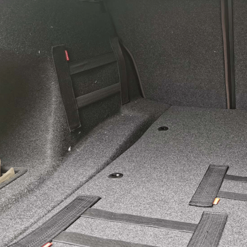 Avtomobil ichki qismi uchun elastik bagaj tashkilotchisi, saqlash tarmog'i sumkasi, mahkamlash kamarlar