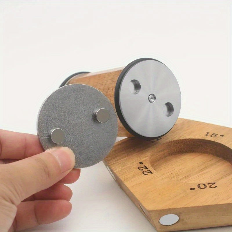 Magnetic Rolling Knife Sharpener with Detachable Stone and Bladesmith System