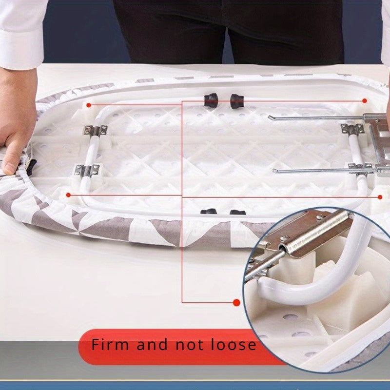 Tabla de planchar plegable 59.94cm x 36.83cm con soporte para cubierta gruesa para uso doméstico