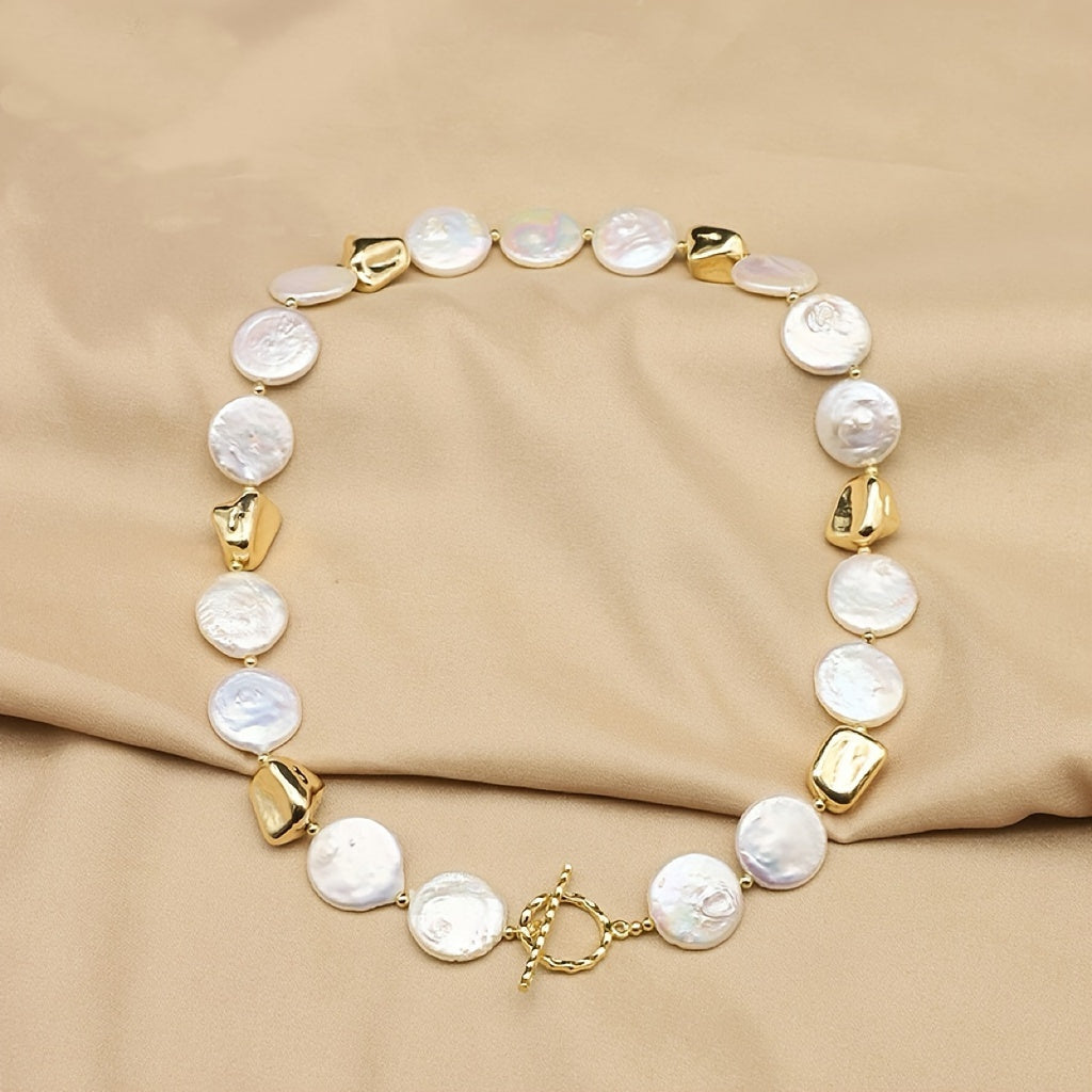 Freshwater Pearl Necklace for Women Elegant Bohemian Style Gift for Birthday Christmas Anniversaries