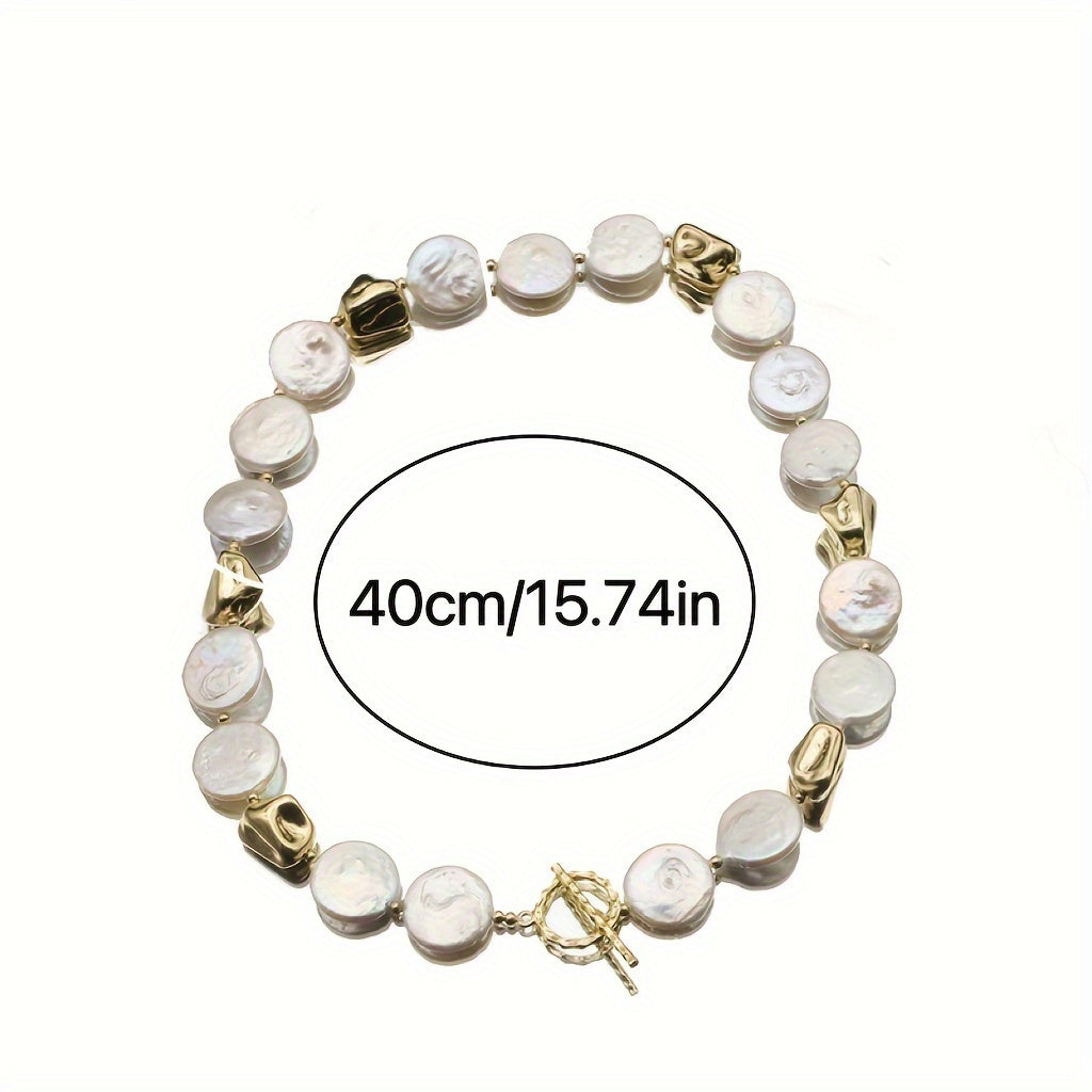 Freshwater Pearl Necklace for Women Elegant Bohemian Style Gift for Birthday Christmas Anniversaries