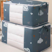 Foldable Storage Bag Set with Handles for Blankets Bedding and Moving