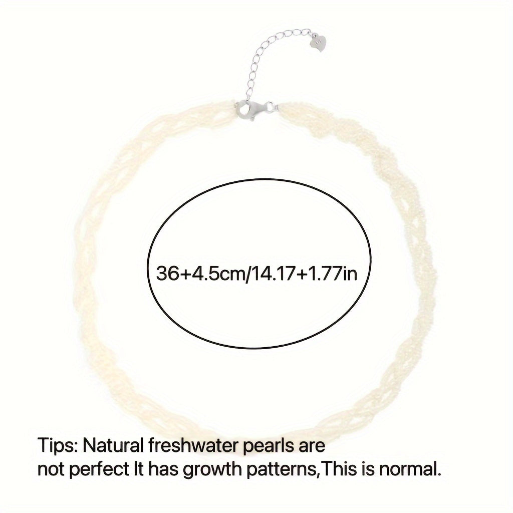 Multi-Layer Freshwater Pearl Necklace for Women with Natural Shine Elegant Jewelry for Everyday and Special Occasions