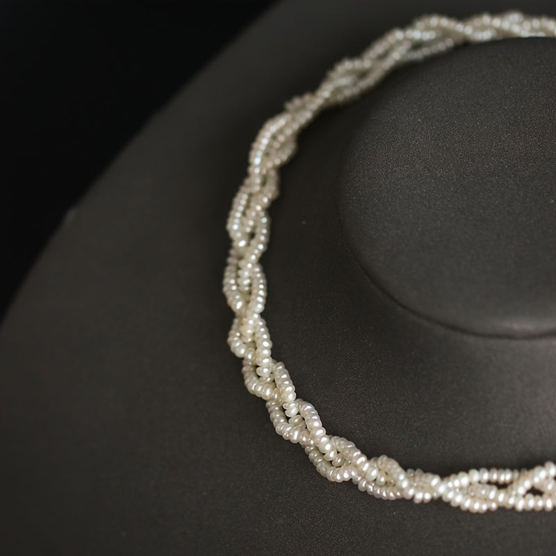 Multi-Layer Freshwater Pearl Necklace for Women with Natural Shine Elegant Jewelry for Everyday and Special Occasions