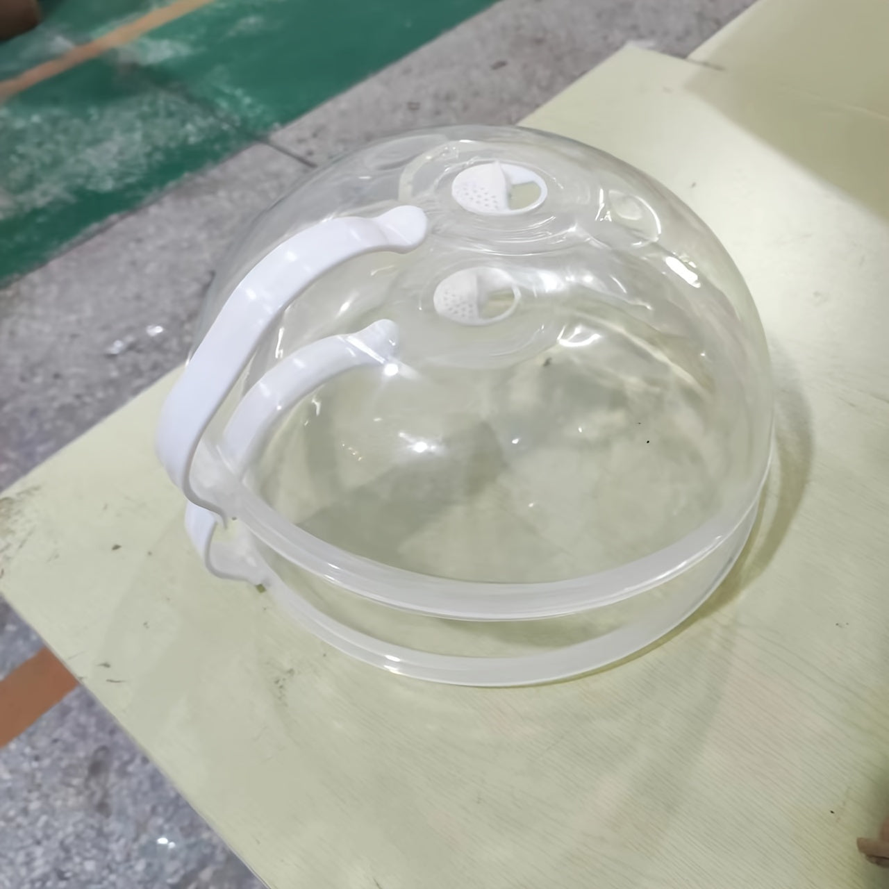 Two Reusable Microwave Splash Covers Clear Heat-Resistant Food Covers