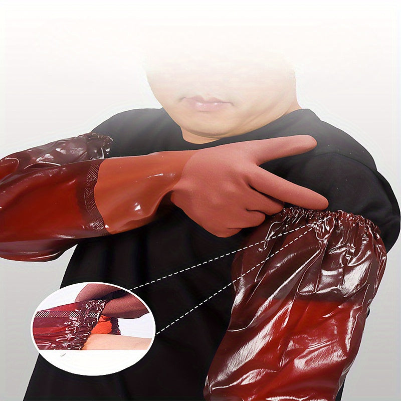 Erkaklar uchun uzoq davom etadigan suv o'tkazmaydigan qo'lqoplar, kesishga chidamli, rezina bilan qoplangan tutqich