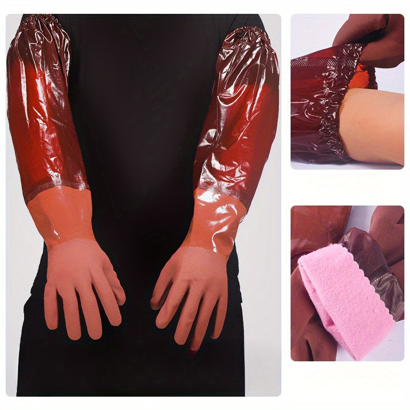 Erkaklar uchun uzoq davom etadigan suv o'tkazmaydigan qo'lqoplar, kesishga chidamli, rezina bilan qoplangan tutqich