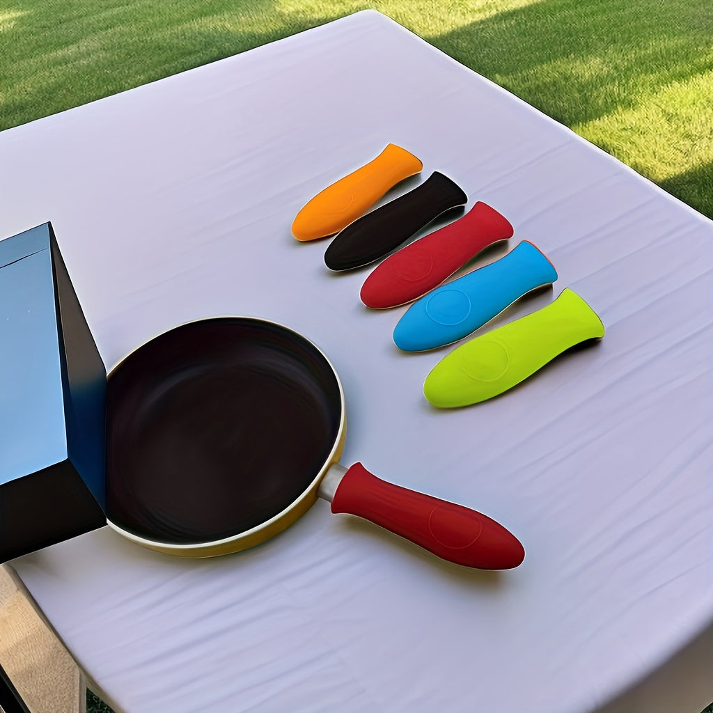 Silicone Skillet Handle Cover Non-Slip Heat-Resistant Dishwasher Safe Kitchen Accessory