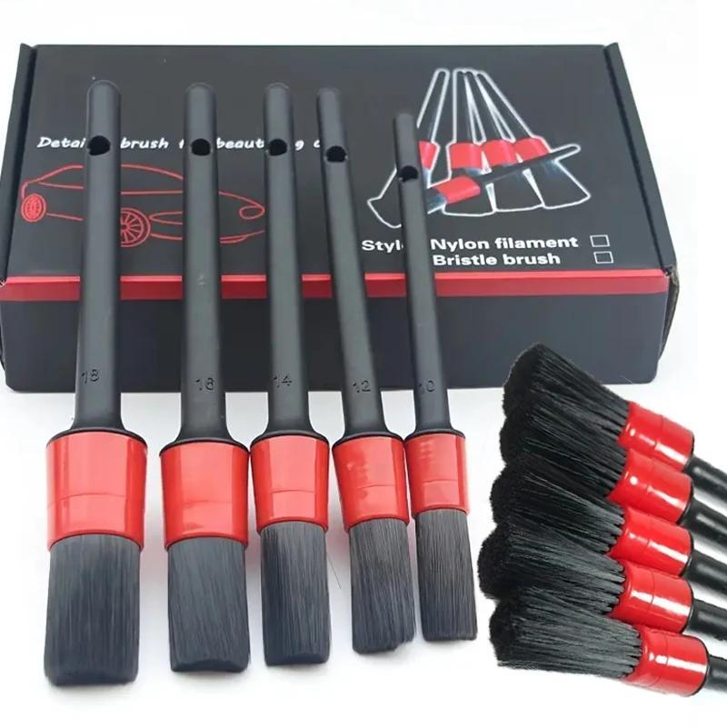 Car Detailing Brush Set - Multi-Use Car Cleaning Brushes for Dashboard and Wheels