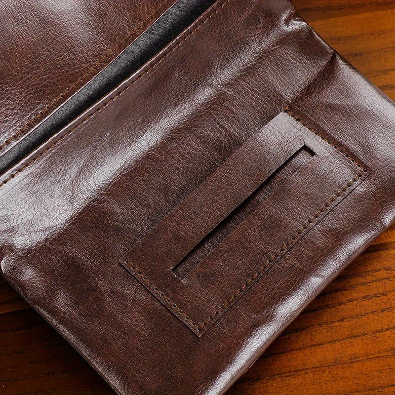 Vintage faux leather tamakiq uchun portativ saqlash sumkasi ko‘p funksiyali