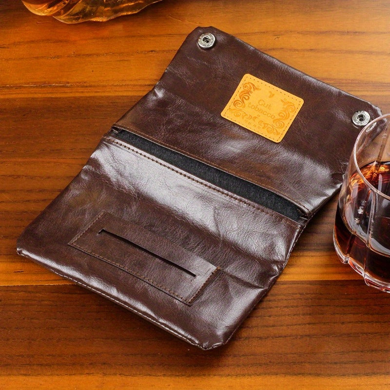 Vintage faux leather tamakiq uchun portativ saqlash sumkasi ko‘p funksiyali