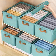 Textile Storage Boxes with Dustproof Covers for Clothes and Toys in Closets and Bedrooms