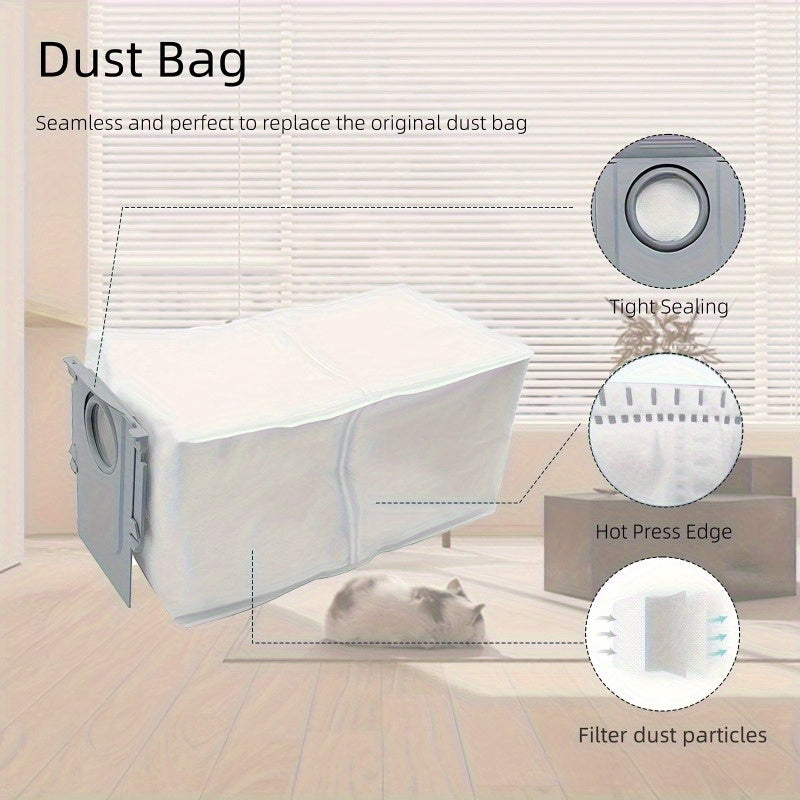Set of 10 Plastic Dust Bags for Robotic Vacuum Cleaner Revo P10 Series Replacement Floor Attachments