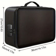 Bolsa de documentos de tela Oxford impermeable para suministros de oficina y artículos de viaje