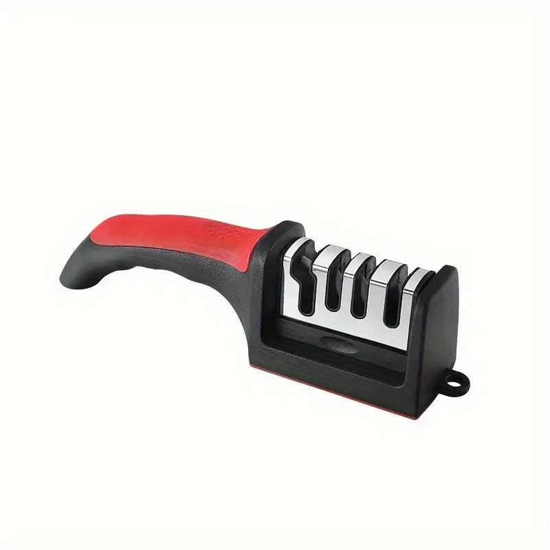 Manual Knife Sharpener with 4 Stages, Portable, Easy to Use