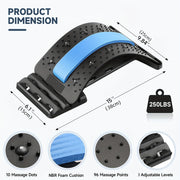 Batareya talab qilmaydigan pastki va yuqori orqa uchun sozlanadigan orqa umurtqa cho'zuvchi