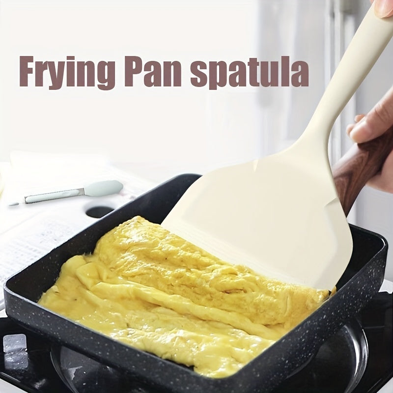 Silicone Spatula Tamagoyaki Turner Non-Stick Heat-Resistant Egg Pancake Flipper