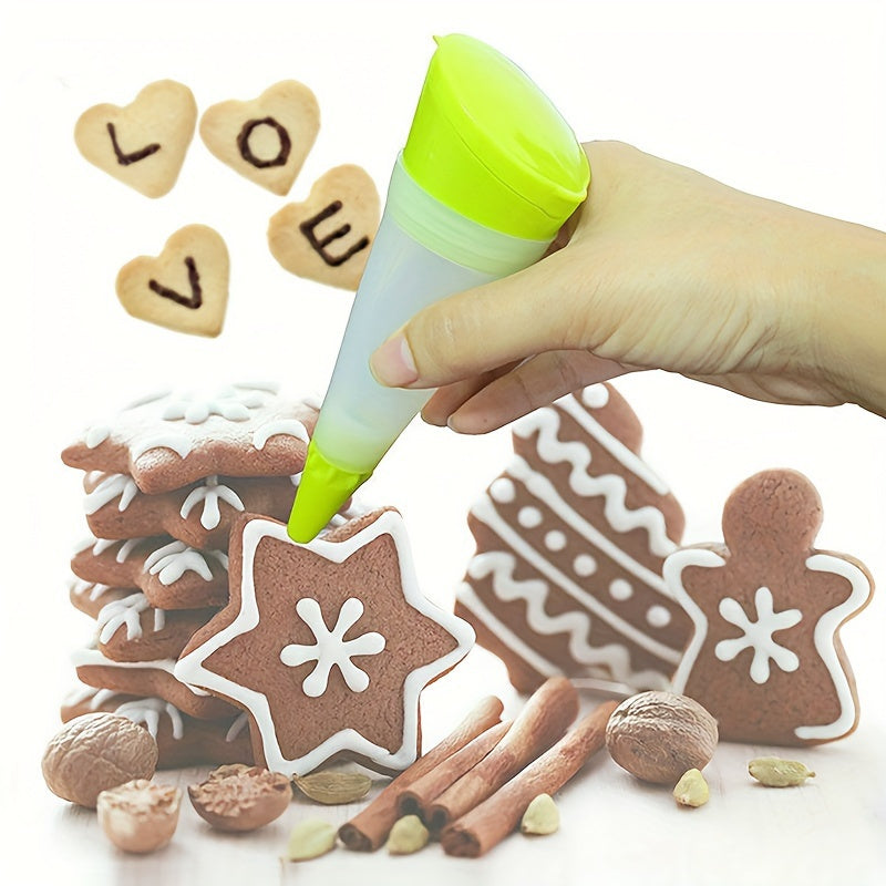 Plastic Piping Guns Set for Cake Decorating Icing and Dessert Decorating