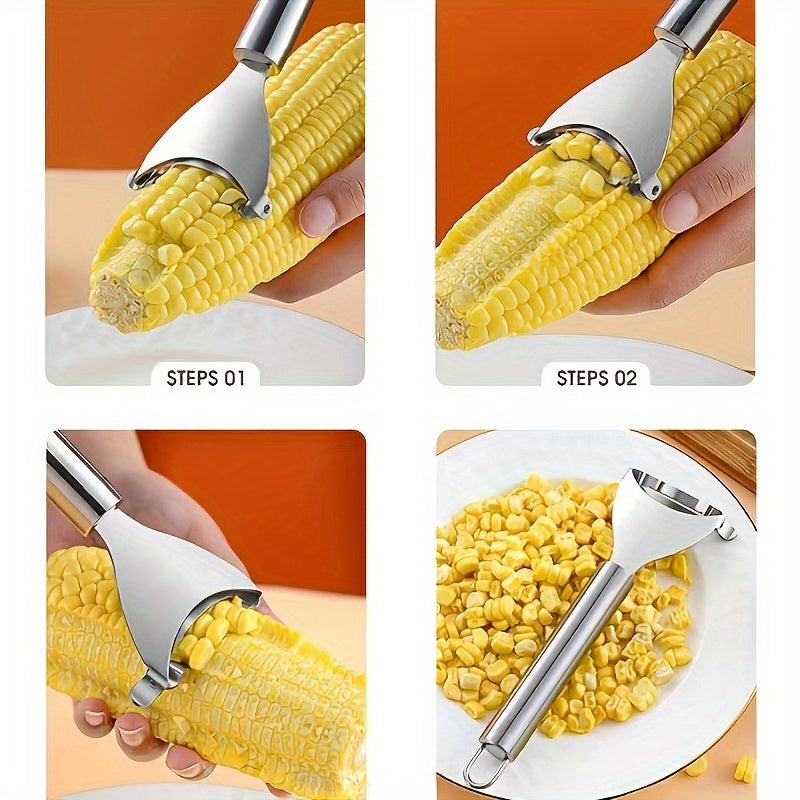 Stainless Steel Corn Planer Kitchen Tool for Easy Kernel Removal