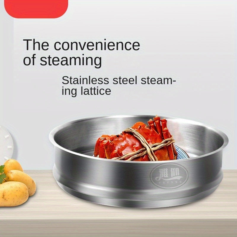 Universal Flat-Bottomed Stainless Steel Frying Pan for Induction and Gas Stoves