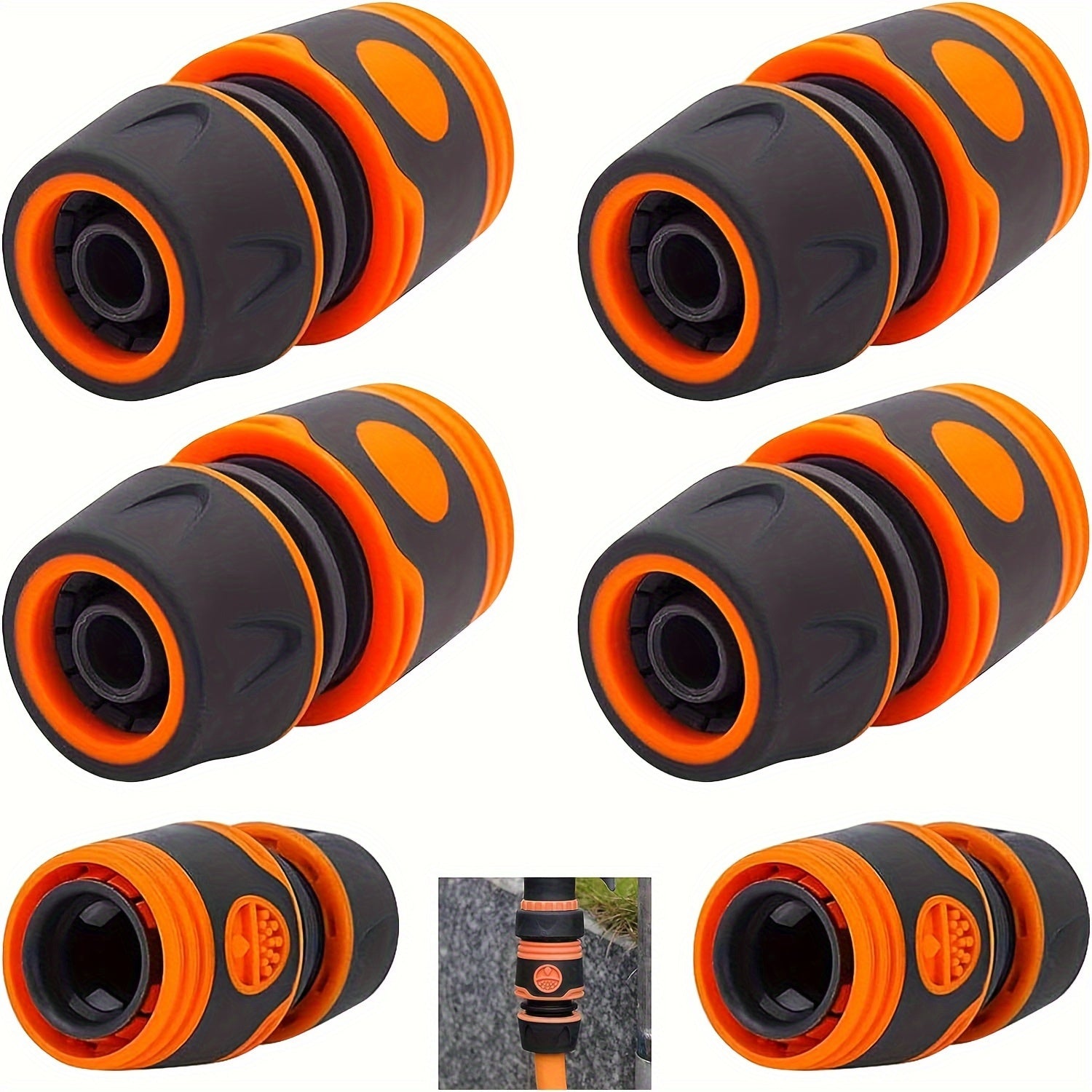 Соединители шланга для мойки автомобиля 1/2 дюйма Быстроразъемные прочные адаптеры набор