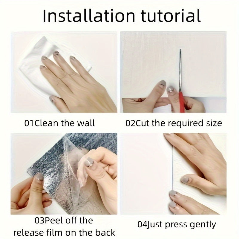 Vinyl 3D Wall Panels Peel and Stick Thermal Insulation for Living Rooms Kitchens Bedrooms