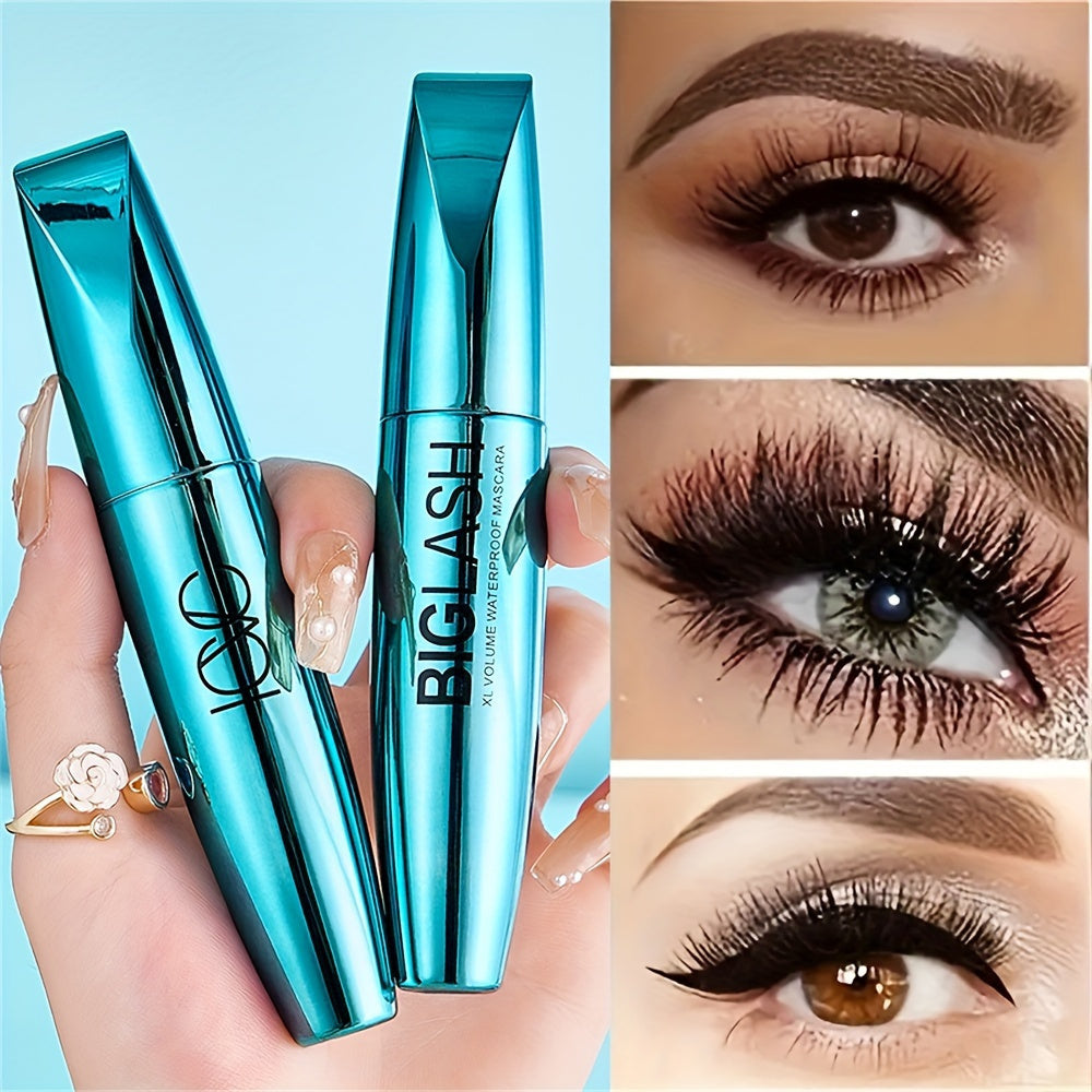 Women's Waterproof 4D Fiber Mascara Long Lasting Smudge-Proof Black