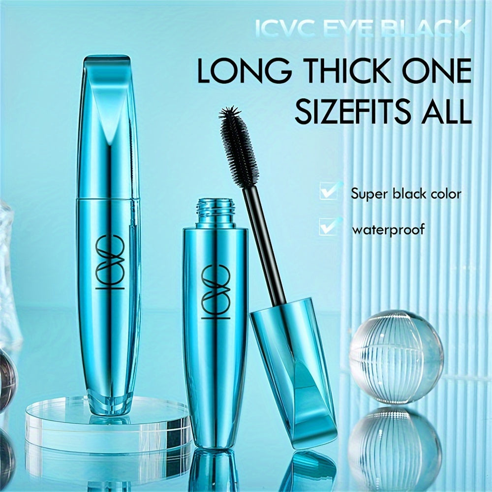 Women's Waterproof 4D Fiber Mascara Long Lasting Smudge-Proof Black