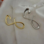 Gold Tone Alloy Infinity Symbol Brooch Metal Lapel Pin for Coats and Collars