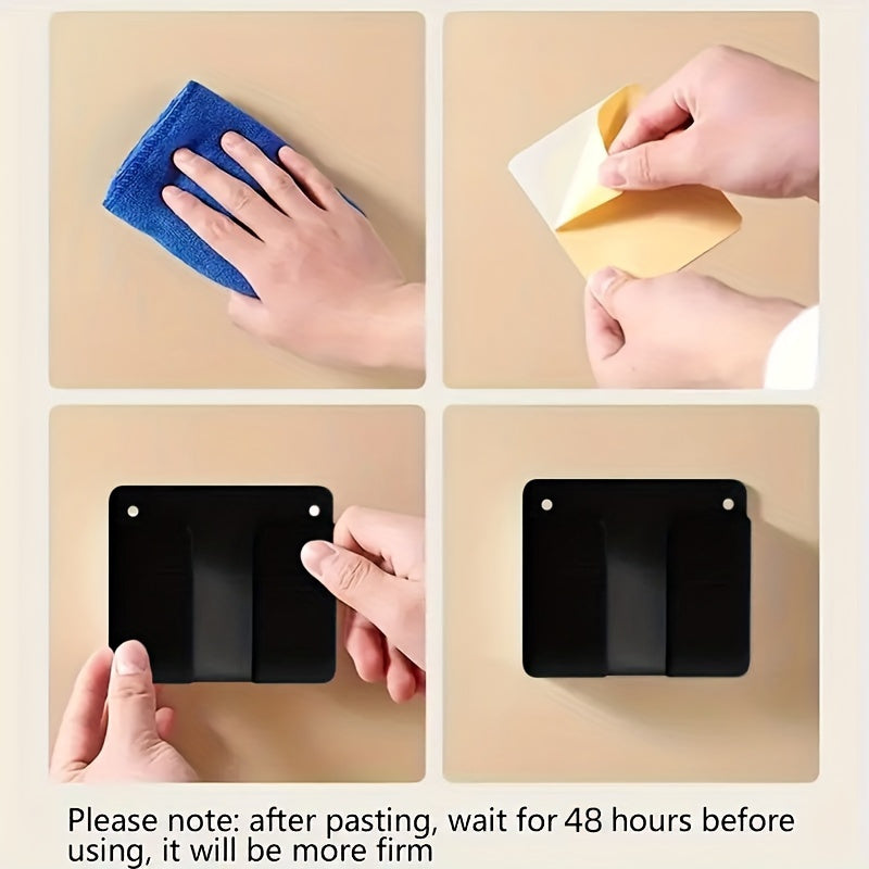 Wall-Mounted Phone and Remote Organizer Plastic Bedside Charging Station