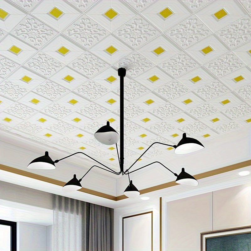 70cm x 105cm 3D Soft Foam Self-Adhesive Wall Stickers for Living Room Bathroom Kitchen