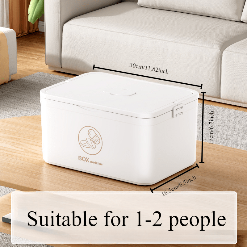 Multi-Size Waterproof Medicine Storage Box Plastic Pill Organizer Large Capacity