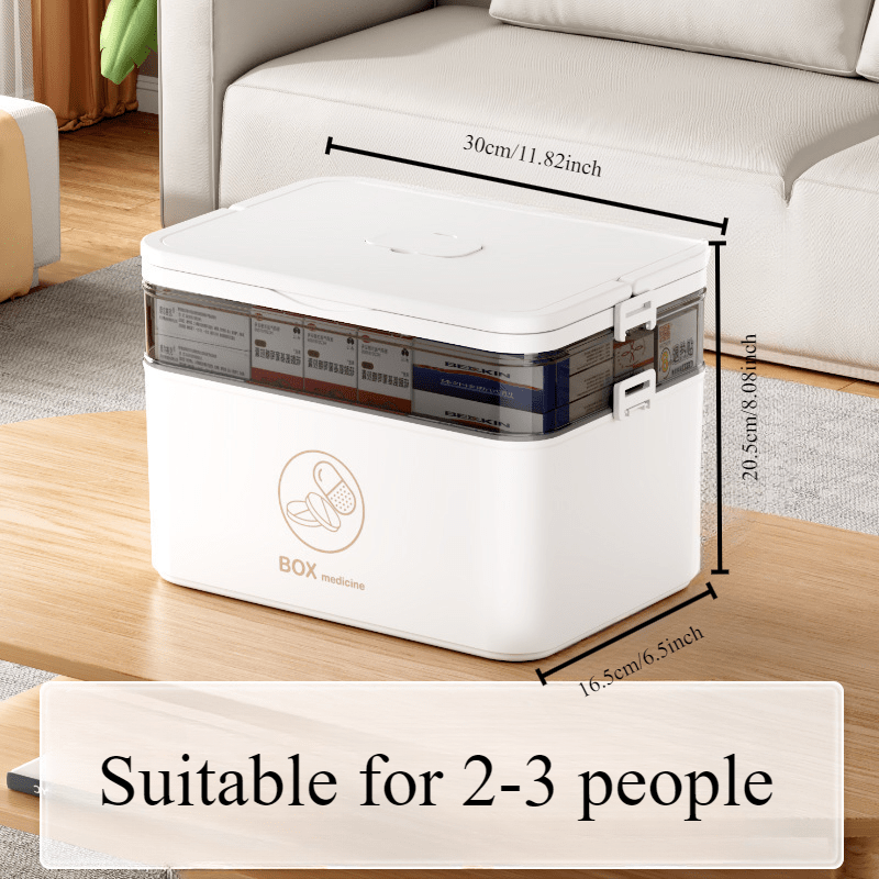 Multi-Size Waterproof Medicine Storage Box Plastic Pill Organizer Large Capacity