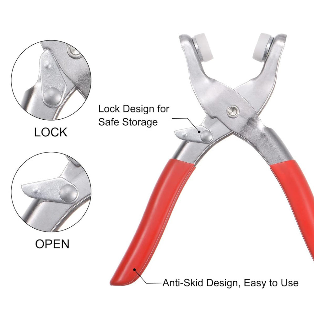 Iron Fastener Set 400 Pieces with Pliers for DIY Clothing Sewing Enthusiasts