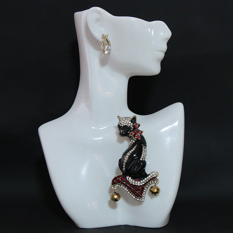 Water Opal Brooch for Women Elegant Jewelry Christmas Gift