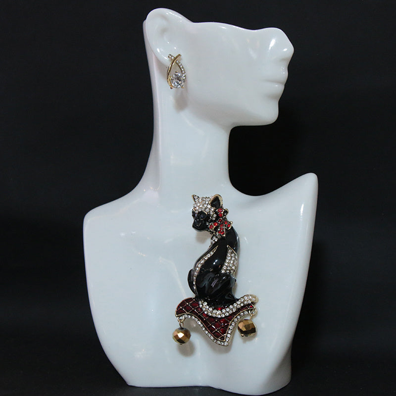 Water Opal Brooch for Women Elegant Jewelry Christmas Gift