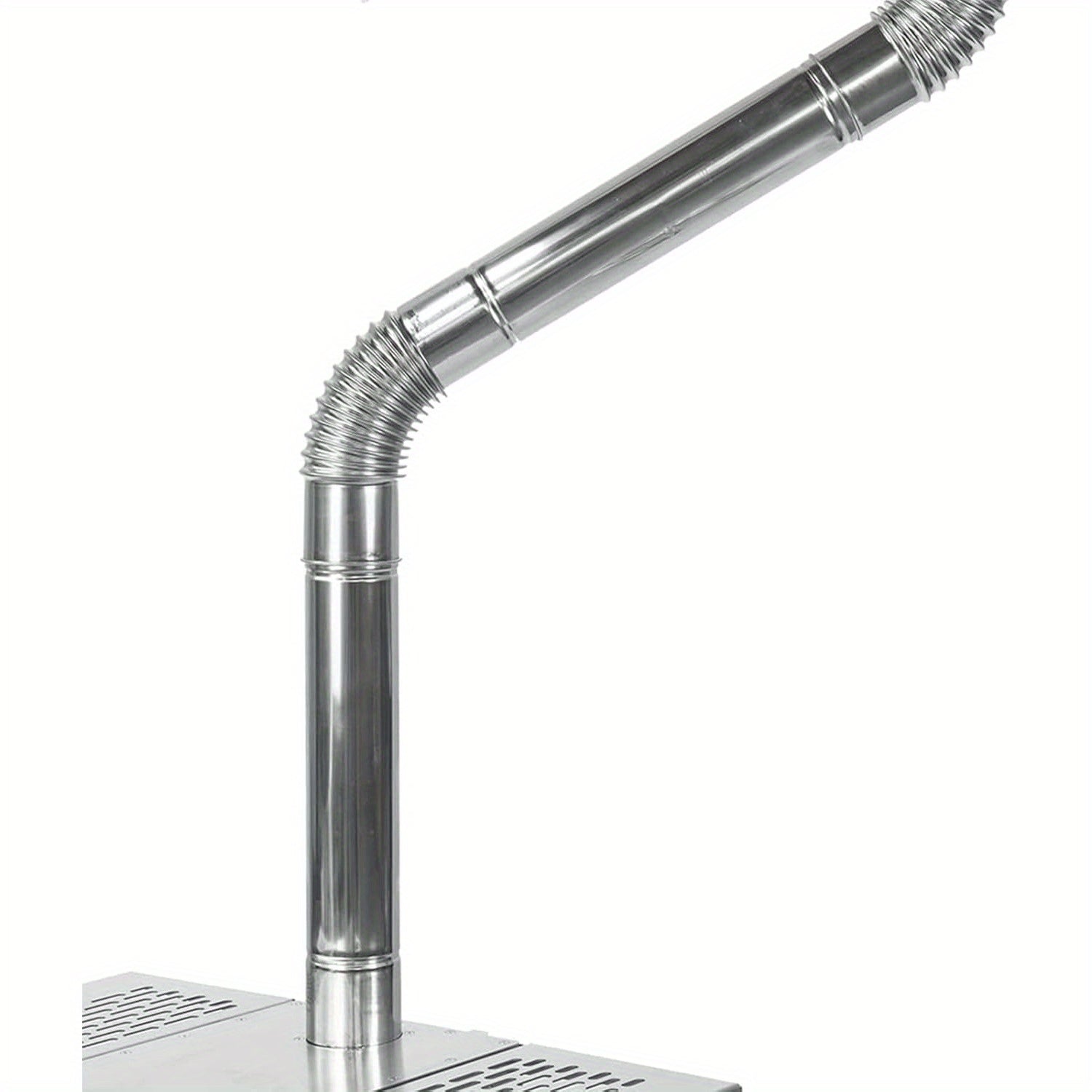 Eagles Stove Pipe Elbow ning ikki dona 45 daraja burchakli, tashqi kamp pechlari uchun chimney flue ni ulash uchun mo'ljallangan zanglamaydigan po'latdan yasalgan. Dizayni mustahkam va qattiq, diametri 5.99 sm.