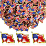 Unisex American Flag Lapel Pins Sets of 10 30 50 100 for All Occasions